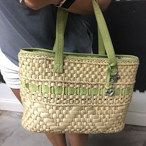Brighton basket-weave purse